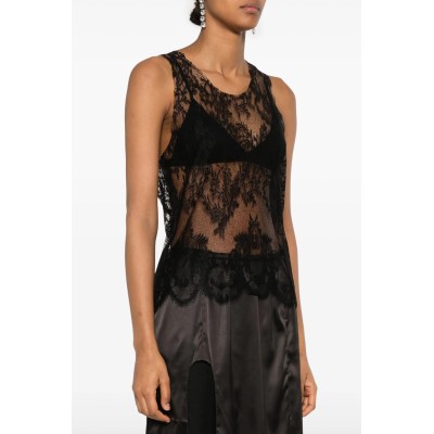 ERIKA CAVALLINI LACE TANK TOP